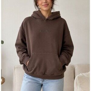 Better Unsaid Essence Brown Pullover Hoodie Size Small